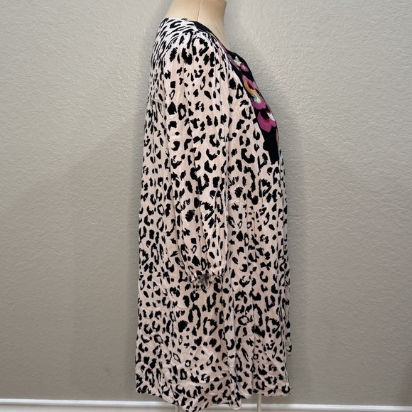 Savanna Jane Peasant Mini Dress/Tunic Sz S Embroidered Boho Cottage‎ Prairie - Picture 3 of 8